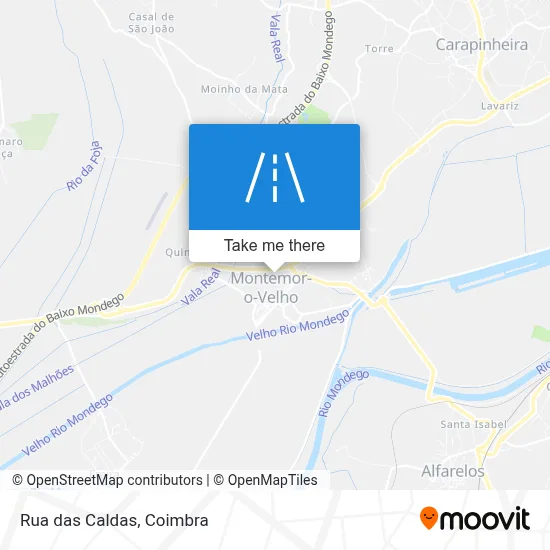 Rua das Caldas map