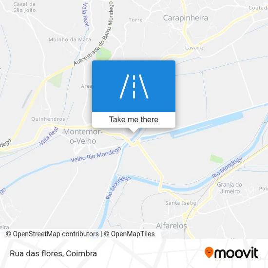 Rua das flores map