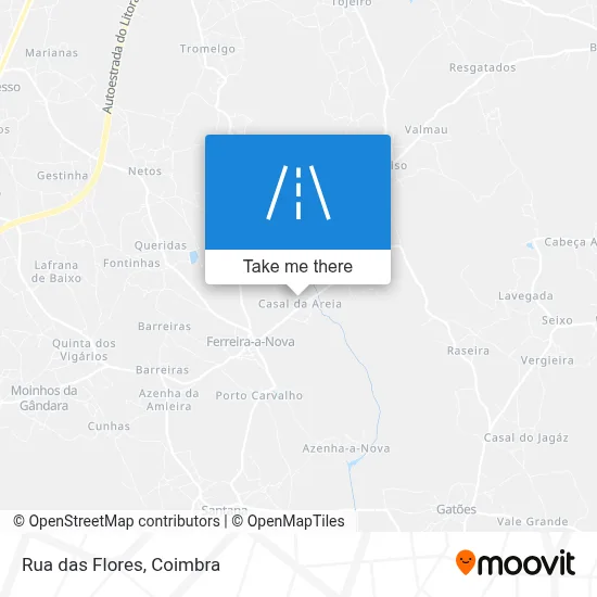 Rua das Flores map