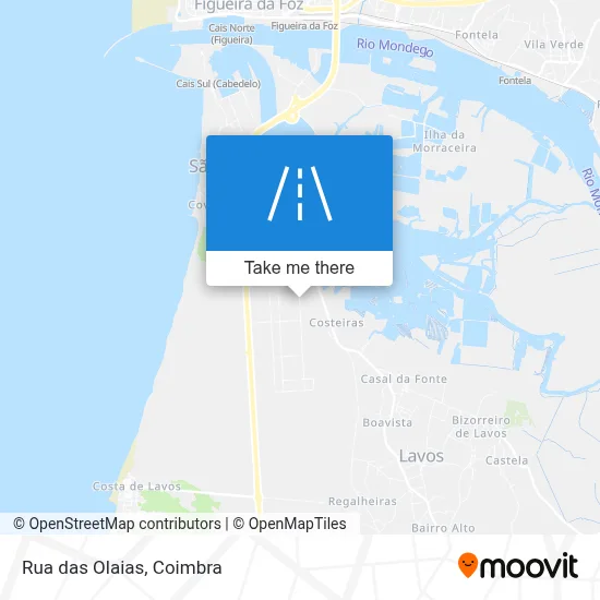 Rua das Olaias map