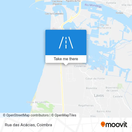 Rua das Acácias map