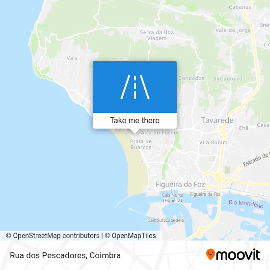 Rua dos Pescadores map