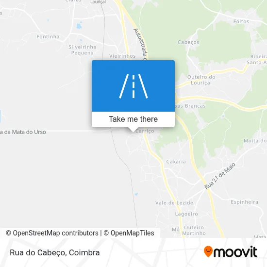 Rua do Cabeço map