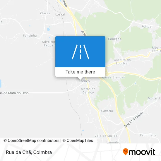 Rua da Chã map