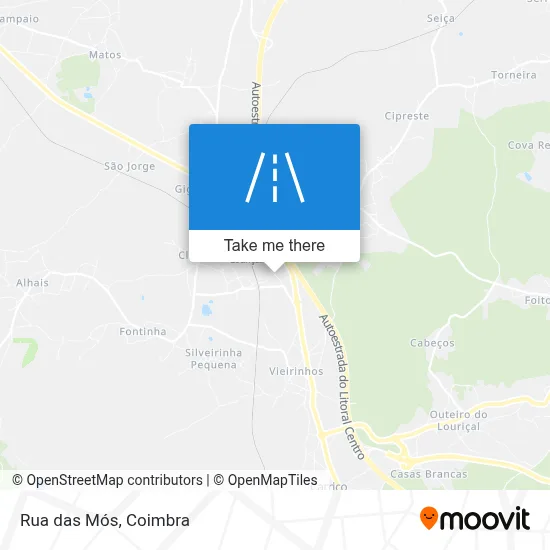 Rua das Mós map
