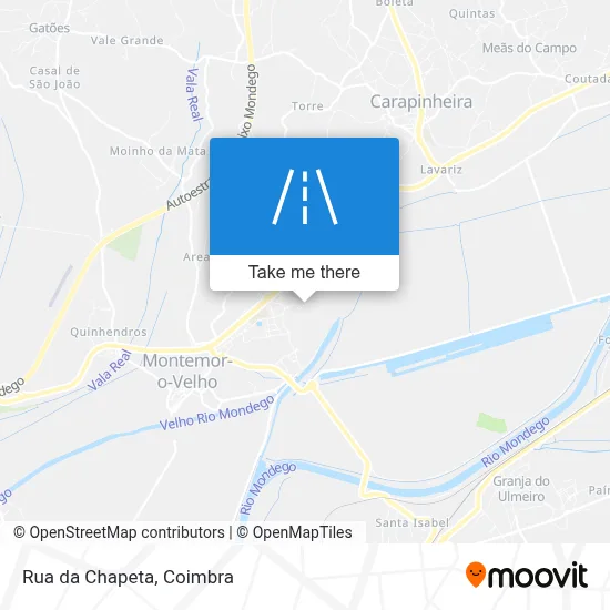 Rua da Chapeta map