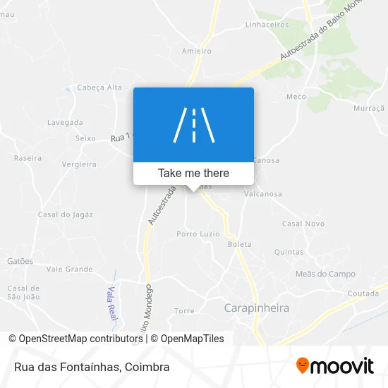 Rua das Fontaínhas map