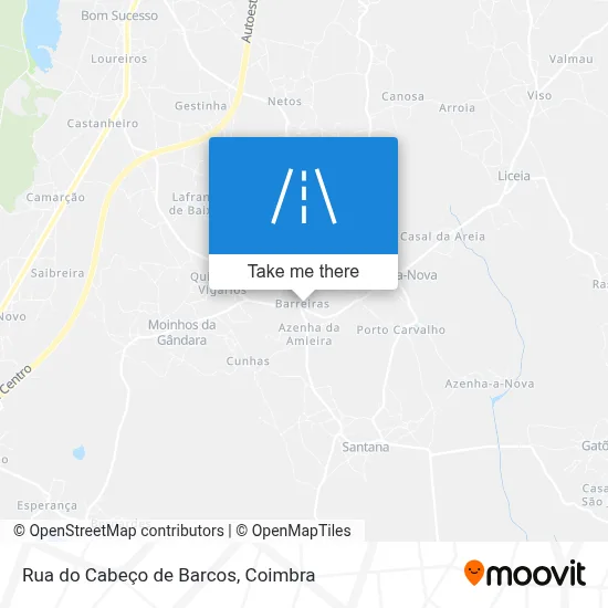 Rua do Cabeço de Barcos map