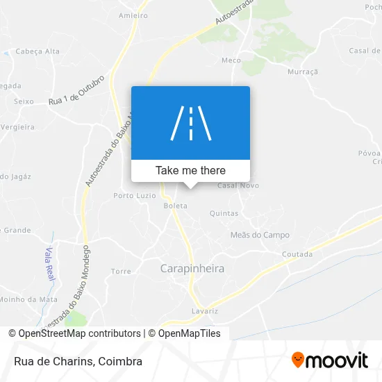 Rua de Charins map