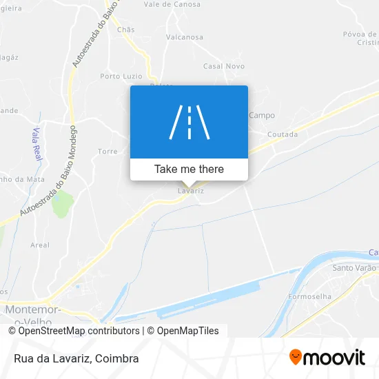 Rua da Lavariz map