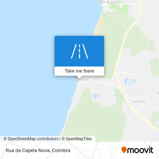 Rua da Capela Nova map