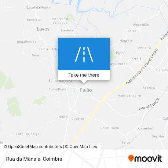 Rua da Manaia map