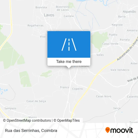 Rua das Serrinhas map