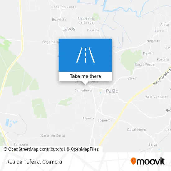 Rua da Tufeira map