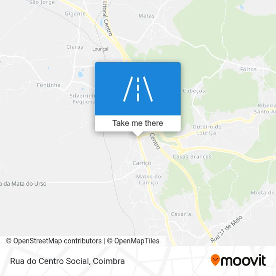Rua do Centro Social map