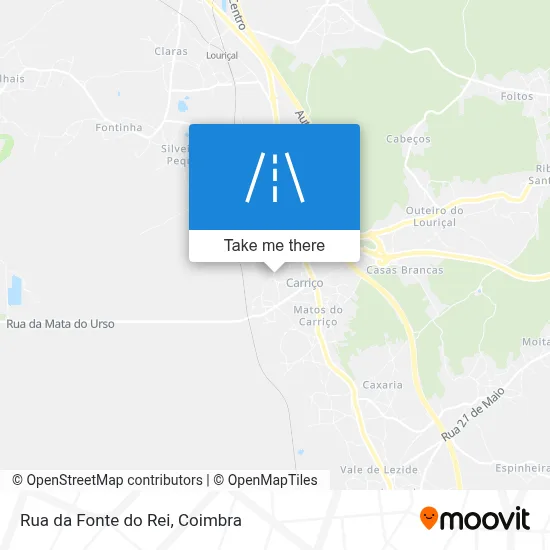 Rua da Fonte do Rei map