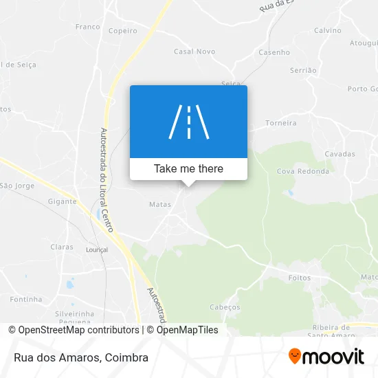 Rua dos Amaros map