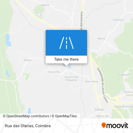 Rua das Olarias map