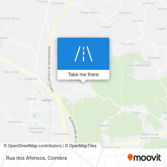 Rua dos Afonsos map
