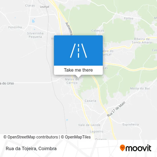Rua da Tojeira map