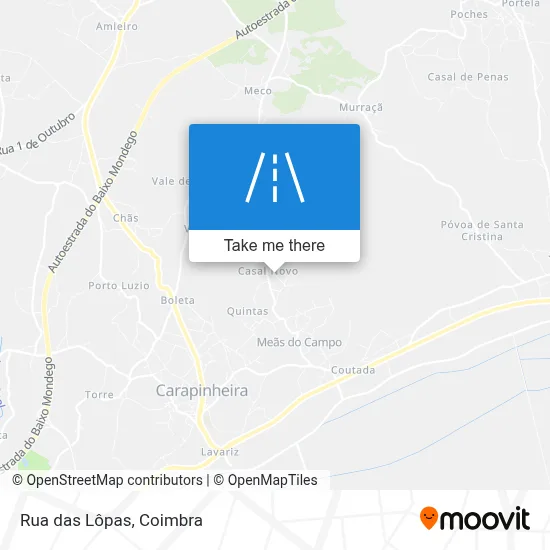 Rua das Lôpas map