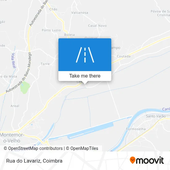 Rua do Lavariz map