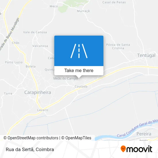 Rua da Sertã map