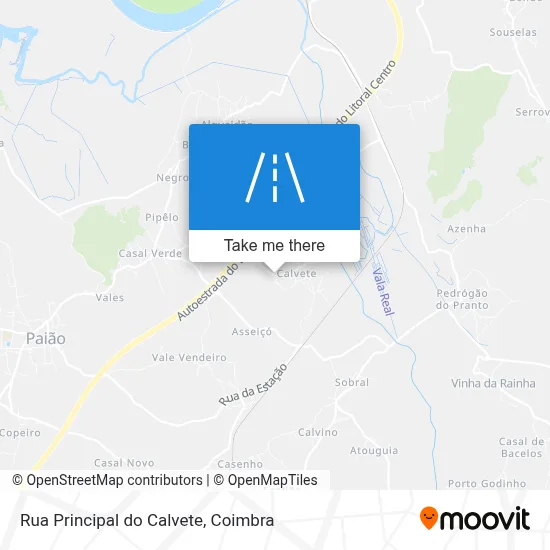 Rua Principal do Calvete map
