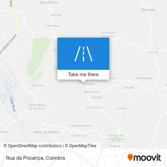 Rua da Pocariça map