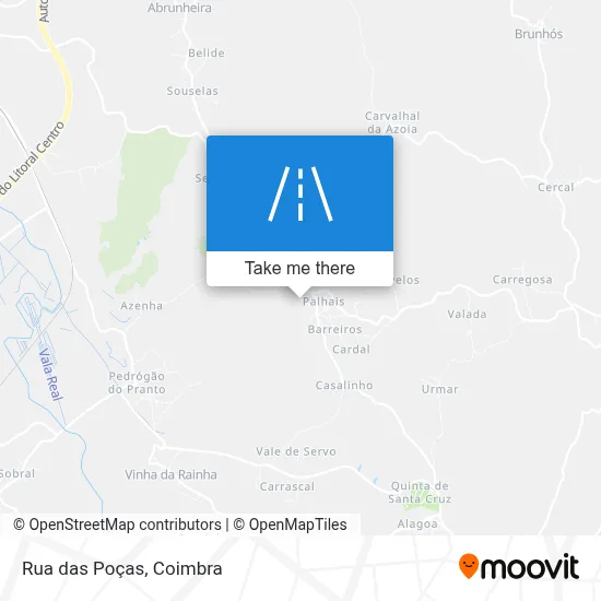 Rua das Poças map