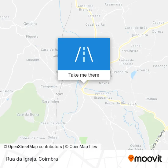 Rua da Igreja map