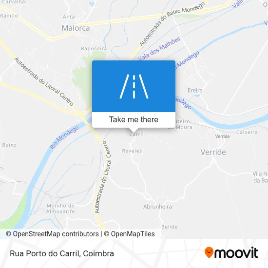 Rua Porto do Carril map