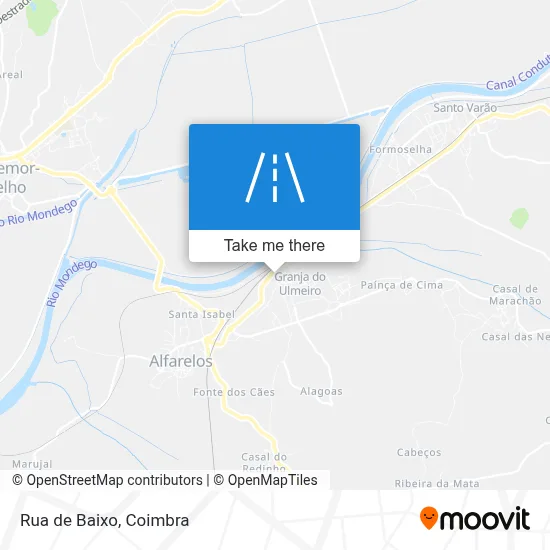 Rua de Baixo map