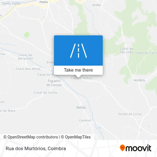 Rua dos Murtórios map