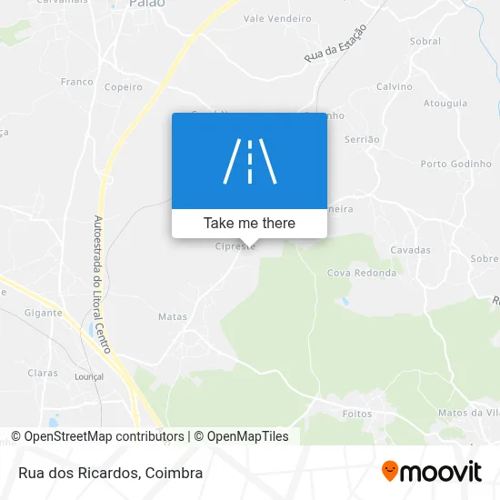 Rua dos Ricardos map