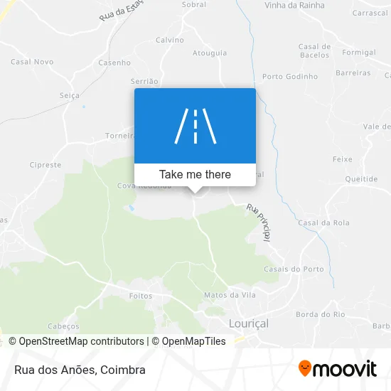 Rua dos Anões map