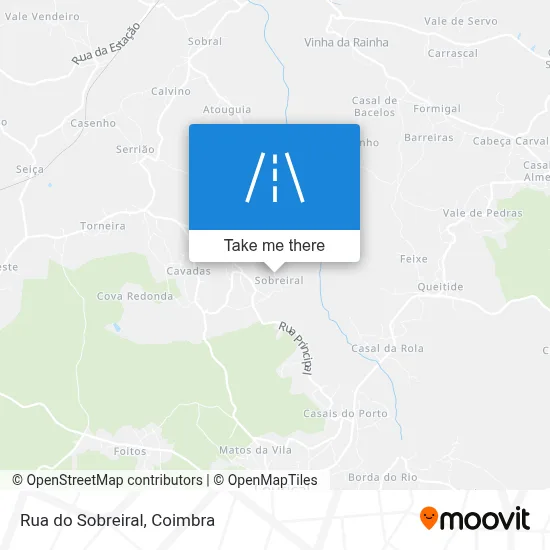 Rua do Sobreiral map