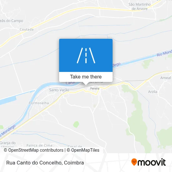 Rua Canto do Concelho map