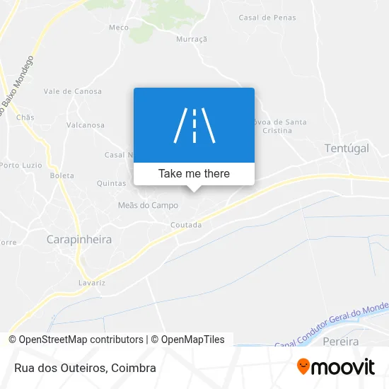 Rua dos Outeiros map