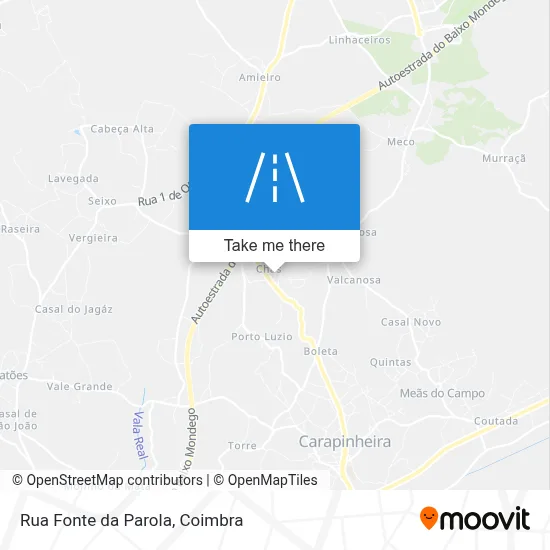 Rua Fonte da Parola map