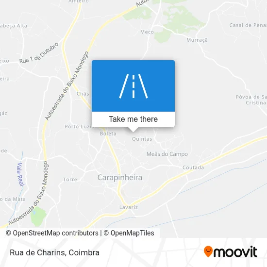 Rua de Charins map