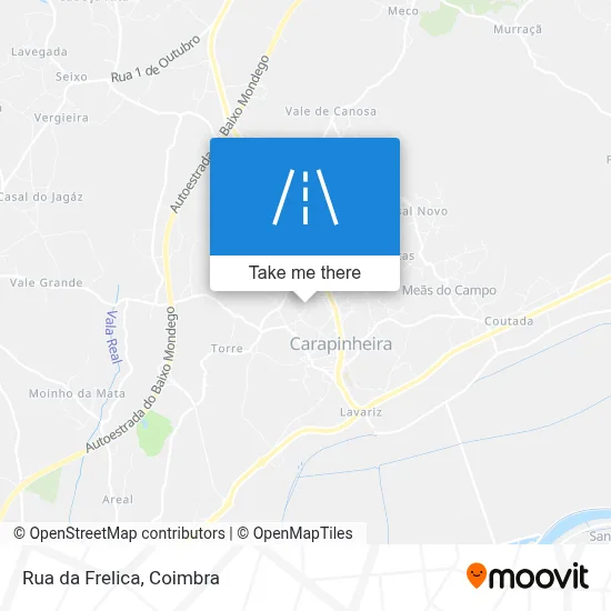 Rua da Frelica map