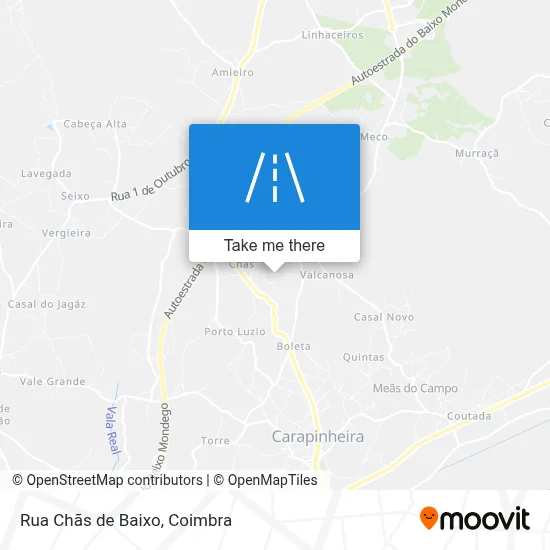 Rua Chãs de Baixo map