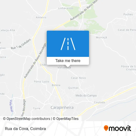 Rua da Cova map