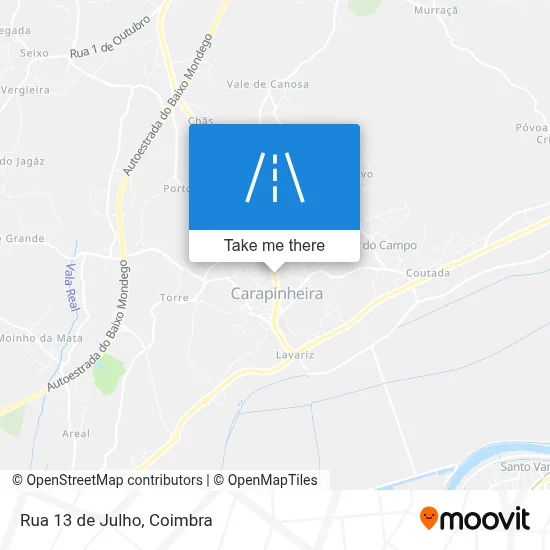 Rua 13 de Julho map