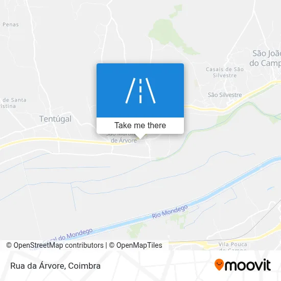 Rua da Árvore map
