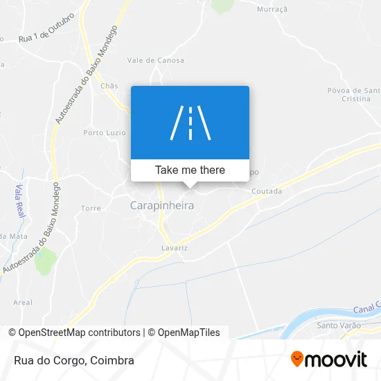 Rua do Corgo map