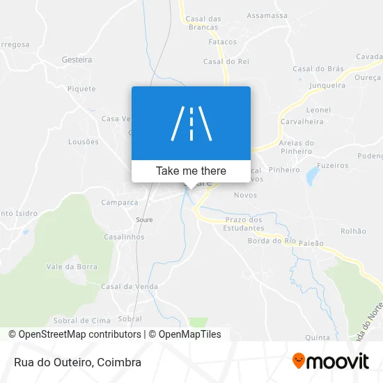 Rua do Outeiro map