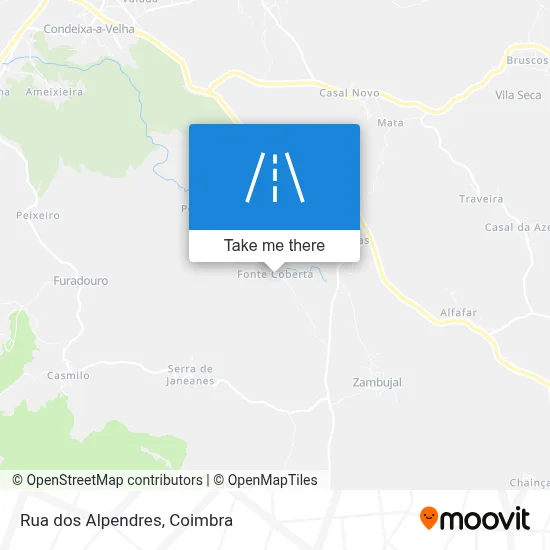Rua dos Alpendres map