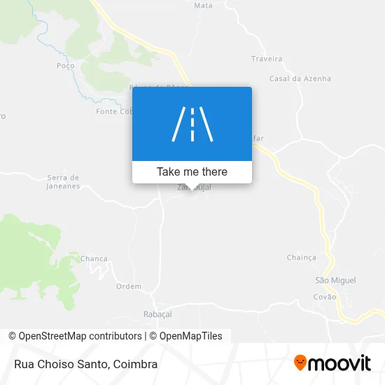 Rua Choiso Santo map